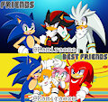 Sonic Friends and Best Friends by kamiraexe