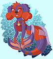 Art fight 2024 - excited Merpup scarlet by CaptScorcher1998