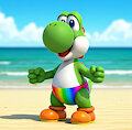 Yoshi on the Beach - E by SergioLH25