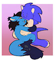 COMMISSIONED ART: Chibi Snuggles!