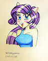 Traditional Art - Equestria Girls Rarity! by GamerGirlOtaku