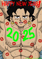 Z Broly happy new year 2025 by ItaliaNinjArtist