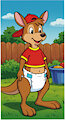 Brucie the Kangaroo in Diaper (Al Art) by ToonlandianFox2002