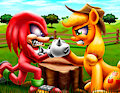 Knuckles VS. Applejack by COL95JAC