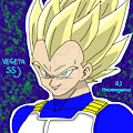 Vegeta SSJ by ItaliaNinjArtist