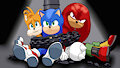 Sonic Team ATRAPADOS by AngelDeLaVerdad