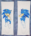 Sonic Dakimakura (17.7 in x 47.2 in) Body Pillow Cover! ON SALE NOW! by senshion