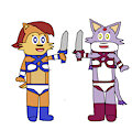 Sally And Blaze As Golden Axe Amazons by jeremycrimson