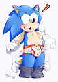 Sonic's undies (Art trade) by AlystairCat