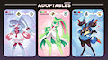 Pokemon Fusions - Adoptables by Spaicy