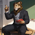 [Collab] Dante Brooks the Lion Teacher by yisikopato