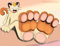 Meowth paws by HammerTannerGone