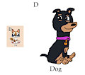 Daisy in D is for Dog of Animal Alphabet #1