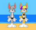 Bugs and Lola in Swimwears by ToonlandianFox2002