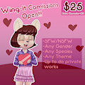 February Wing-It Commissions (OPEN) by Archxuna9