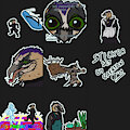 bearded vulture stickers wave 13 by Gaertan