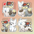 YCH Telegram sticker pack for LuckyWulfgang