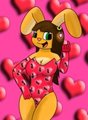 Busty Bunny says "Cum over here~"