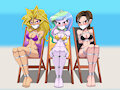 3 Bound Gals At The Beach (Otm gag alt) Animation by Sonicrock56