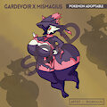 Gardevoir + Mismagius Pokemon Adoptable