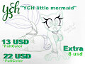 YCH little mermaid (CLOSED) by CristalArual