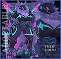 [ADOPTABLE] / Protogen Cyber Darkshade by Sheecktor