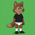 Mini Wolf in Briefs (Ai Arts) by ToonlandianFox2002