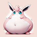 ai生成、ぽっちゃりプクリン   AI-generated overweight Wigglytuff