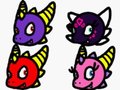 Spyro, Cynder, Flame, and Ember by ChelseaCatGirl