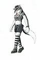 Goth Ferret ( for a friend) by n1ghtmar37