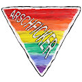 Arschficker Rainbow Sticker by Craftyandy