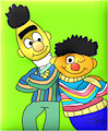 bert and ernie by frogtable125