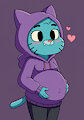 A nice preggy Nicole Watterson in her purple hoodie by BigPandaSebArts2024