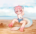 Cutie playing in the sands by 444Arts