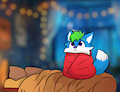 Wrapped in a blanket sticker for Cranch