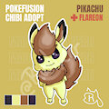[OPEN] Pikachu x Flareon Chibi