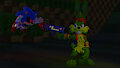 Jazz Jackrabbit vs Sonic EXE by SpyrotheDragon2022