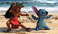 Lilo and Stitch do a Haka war dance!