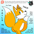 Ask Box 70: Sonic Favorite 1 Tails by Nishi