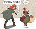 Down Girl!! by fennekfuchs