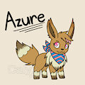 [COMM] Azure the Eevee by Arcfiend150