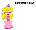 Happy Mar10 Day with Princess Peach by BoatRocker22