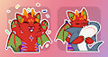 Cute dragon stickers for Ola Wallace