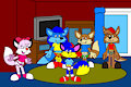 Anthonitecus and Astraligor along with their Friends on the living Room (by ToonlandianFox2002)