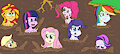 Equestria girls quicksand party by mucky