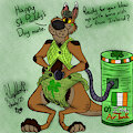 Happy St. Paddy's Day from Buster Kangaroo