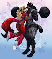 Stacy and Jordayne: Gym Kiss (Fantasy Background)