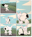 James meets Snoopy by Bunnyoffuzz