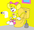 Lette the Mouse on the Toilet by ToonlandianFox2002