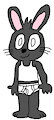 Gerald Rabbit in his Underwear